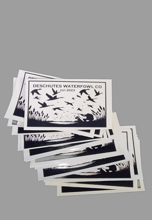 Deschutes Waterfowl Co B&W Sticker