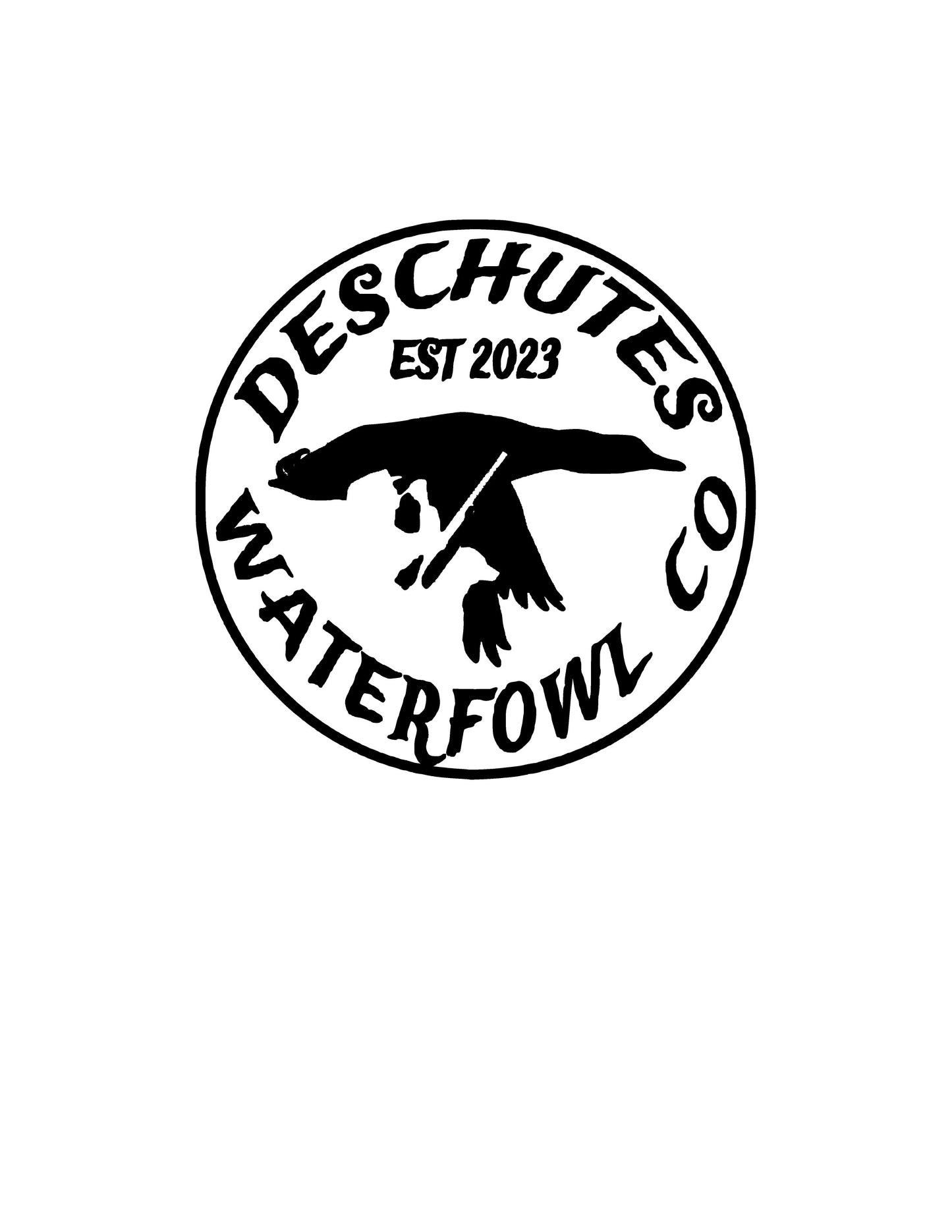 Deschutes Waterfowl Co Round Vinyl Decal