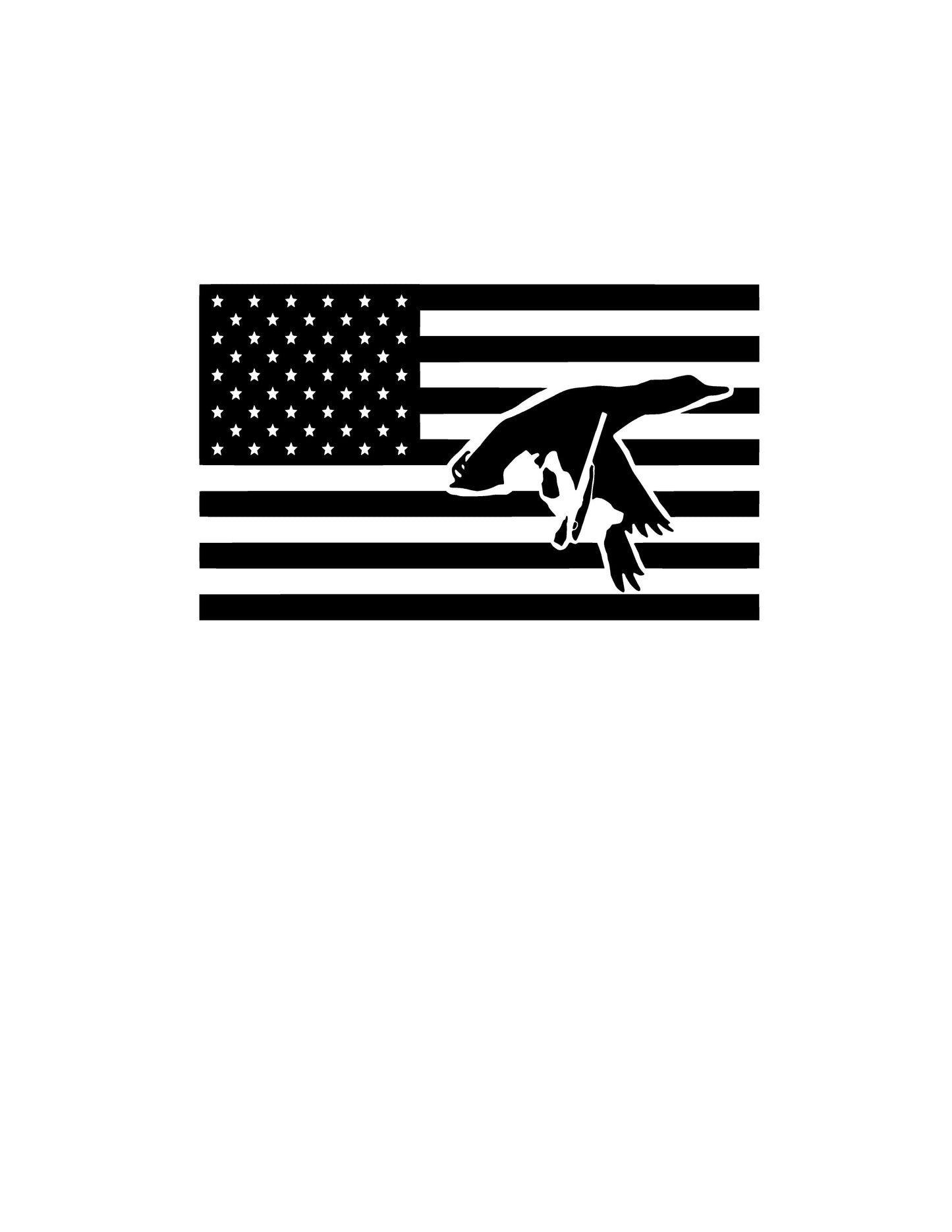 American Flag Vinyl Logo Decal