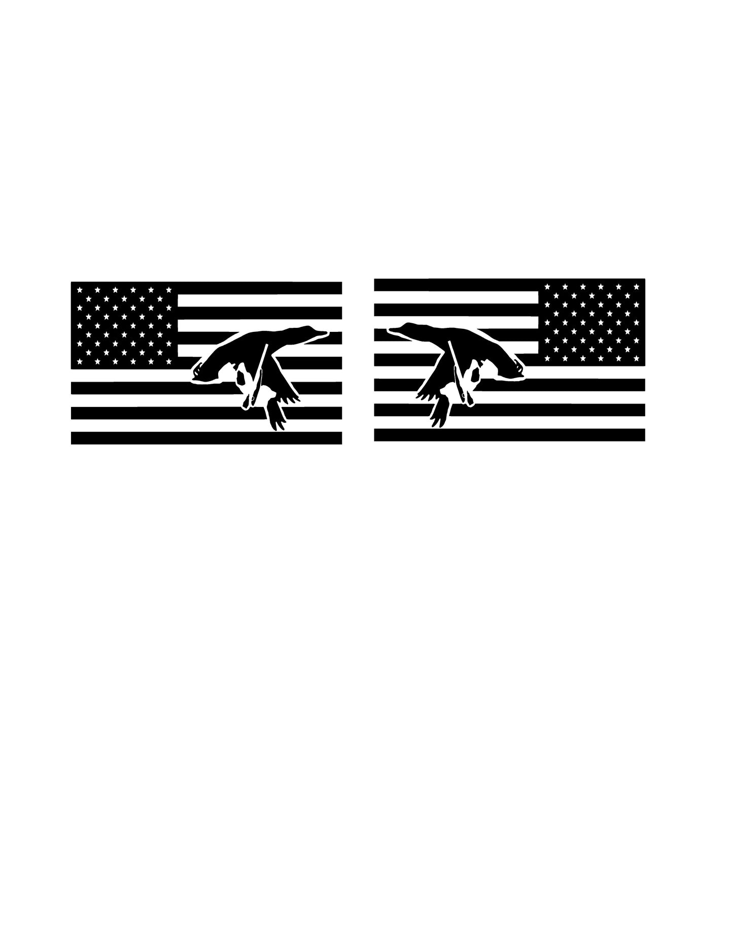 American Flag Logo Vinyl Vehicle Side Decals