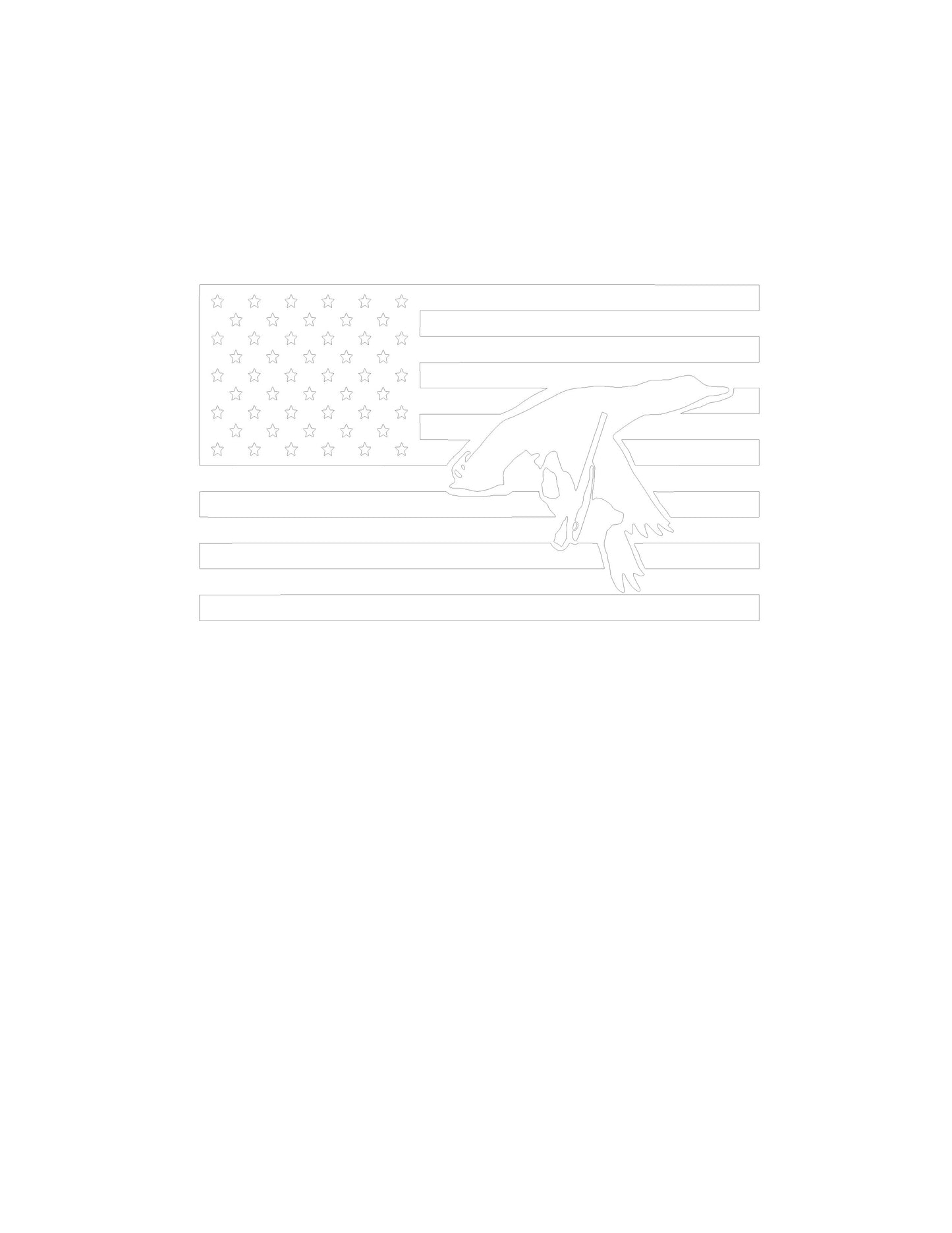 American Flag Vinyl Logo Decal