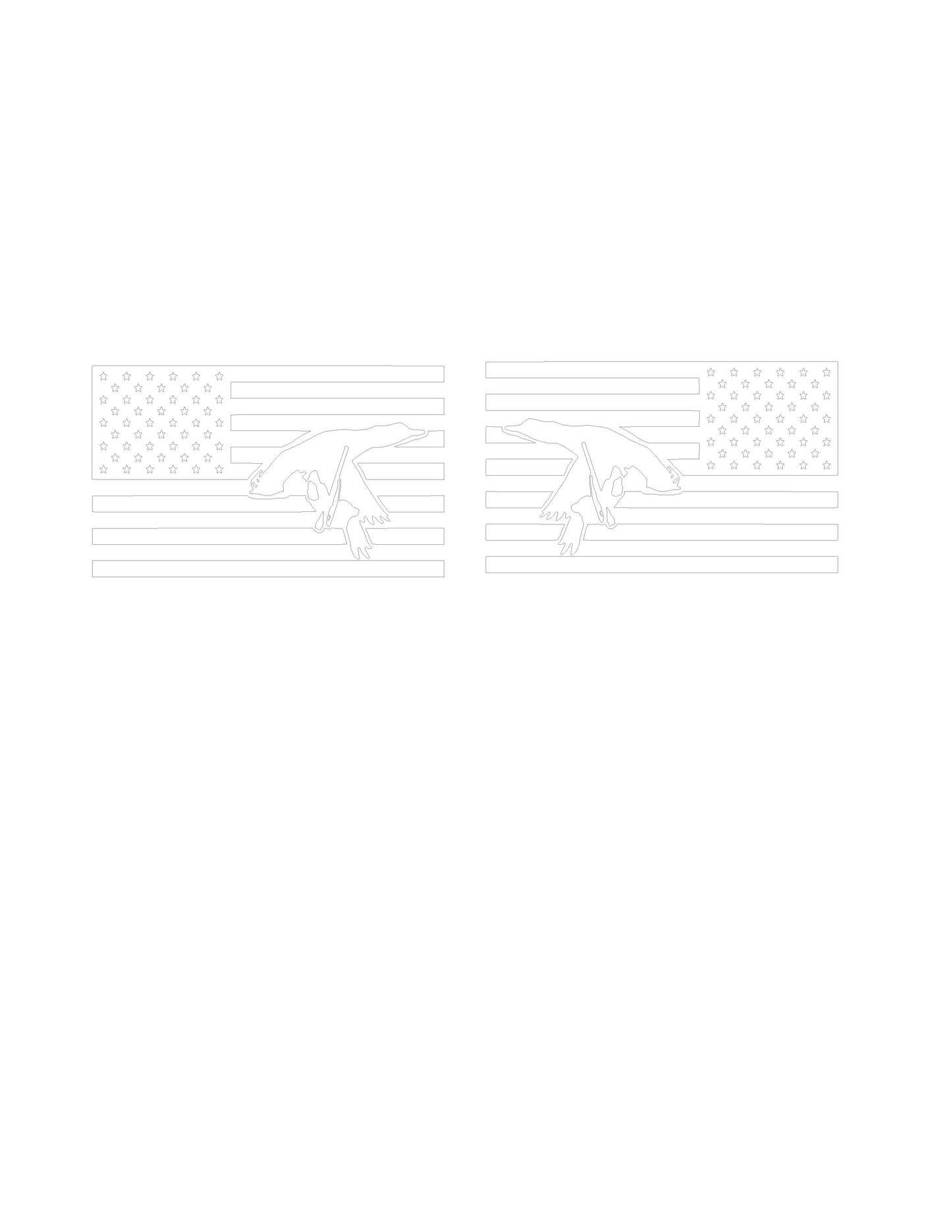American Flag Logo Vinyl Vehicle Side Decals